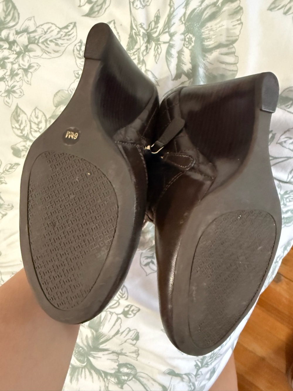 Tory Burch Brown Leather Ankle Booties - Picture 4 of 5